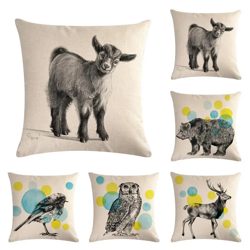 

Bear Owl cushion Avatar for children Decorative Cushion Covers for Sofa Throw Pillow Car Chair Decor Pillow Case almofadas
