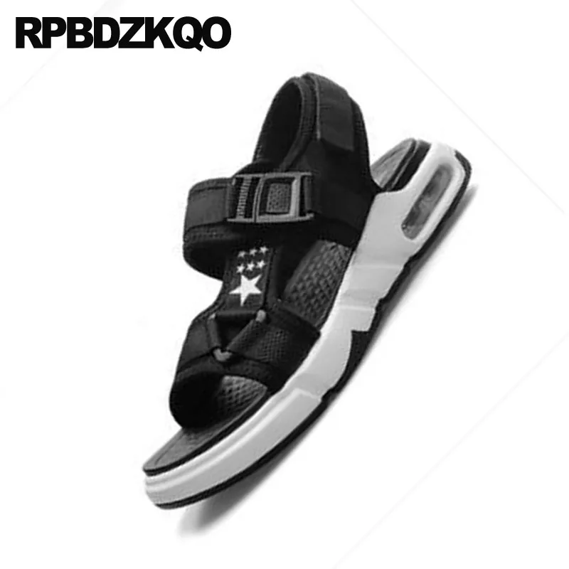 люди обувь Runway кроссовки черный меш повседневная пляж дизайнер спорт мода ремень