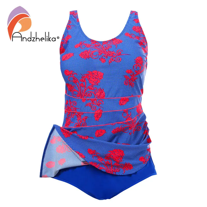 Andzhelika bikini Слитные купальники 2018 купальник больших размеров типа свим-дресс