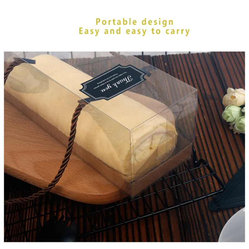 Прозрачный пластиковый хлебное печенье 20 шт. держатель для карточек коробки