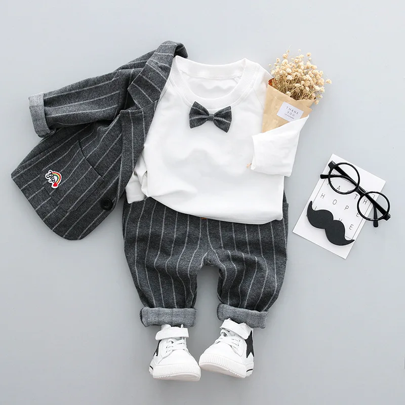 3 шт./компл. костюмы для мальчиков на свадьбу Детские вечерние выпускного вечера