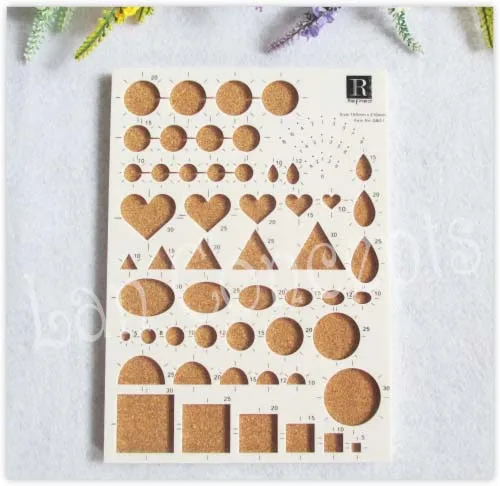 Квиллинг шаблон доска с пробковой подложкой для DIY Ремесло бумажные полосы