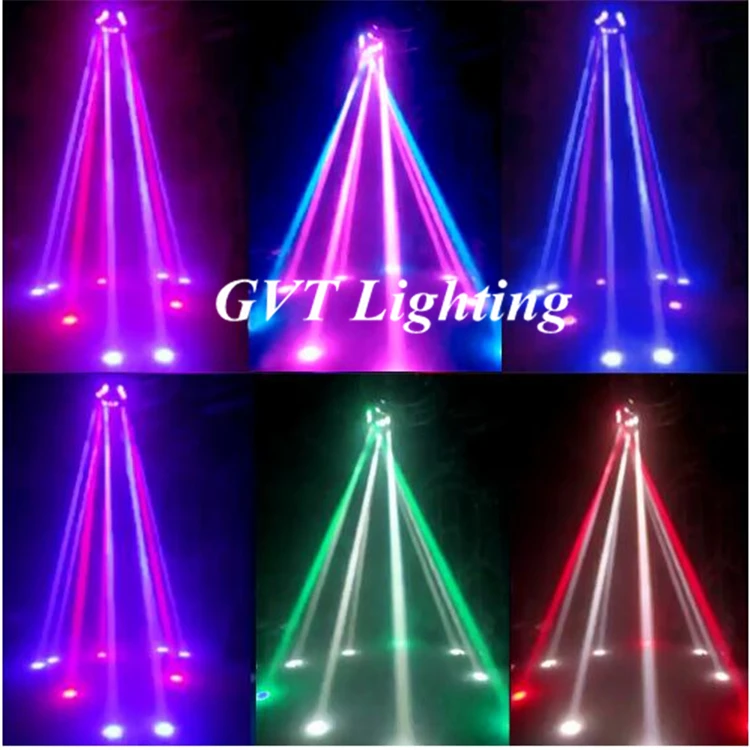 2 шт./лот мини LED 9X12W Паук свет RGB 3 вида цветов 12/43ch DMX сценические огни диско Dj Led