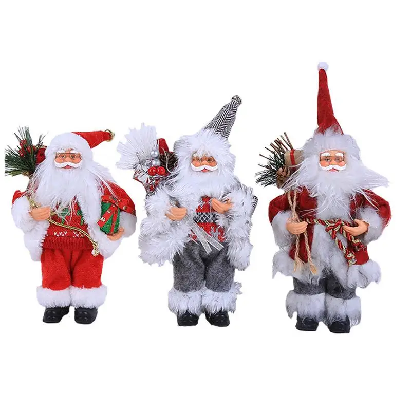 

2018 Merry christmas ornaments christmas Gift Santa Claus Snowman Tree Toy Doll Hang Decorations for home Enfeites De Natal