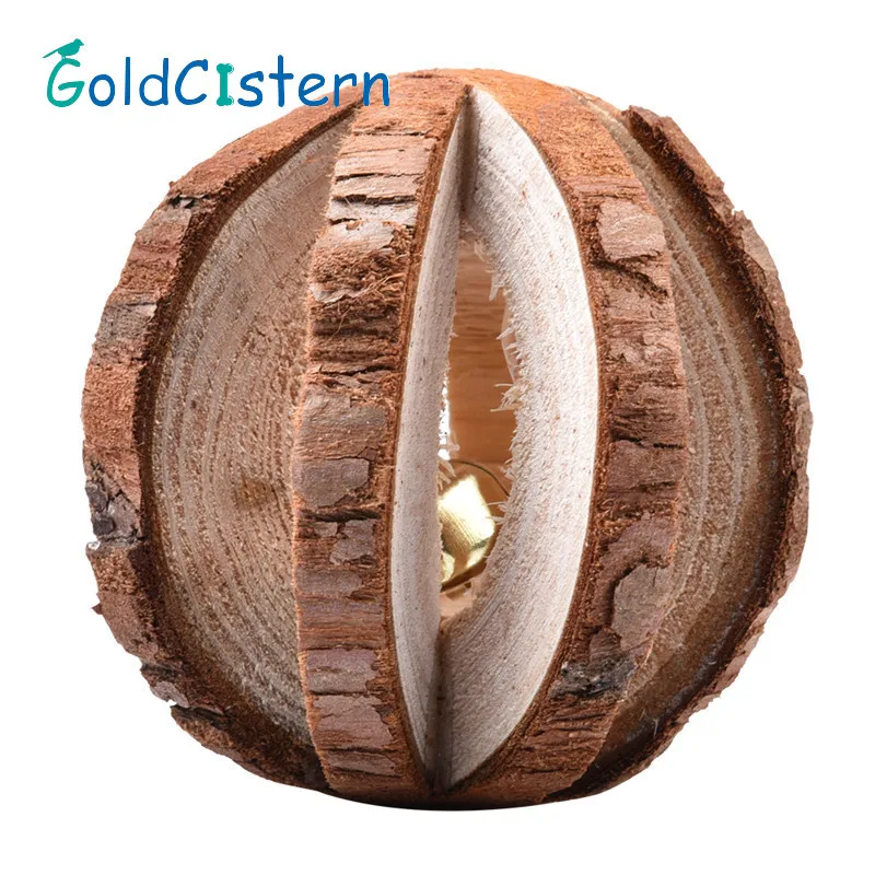 Милые маленькие питомцы деревянные жевательные игрушки мячик арбуза для