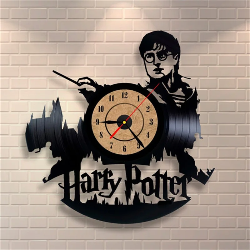 Креативные виниловые настенные часы для записи CD большие декоративные