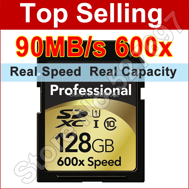 Новый 90 МБ/с. 600x16 ГБ 32 64 128 SD Карты SDHC SDXC class 10 флэш карты памяти uhs i для canon nikon
