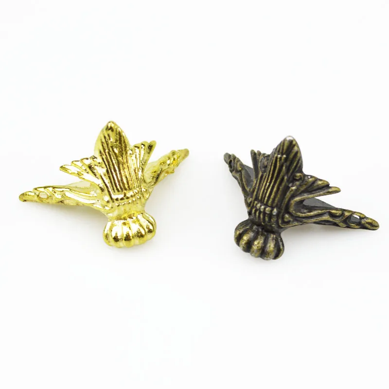 4X Античная латунная Подарочная коробка для ювелирных изделий из сплава цинка