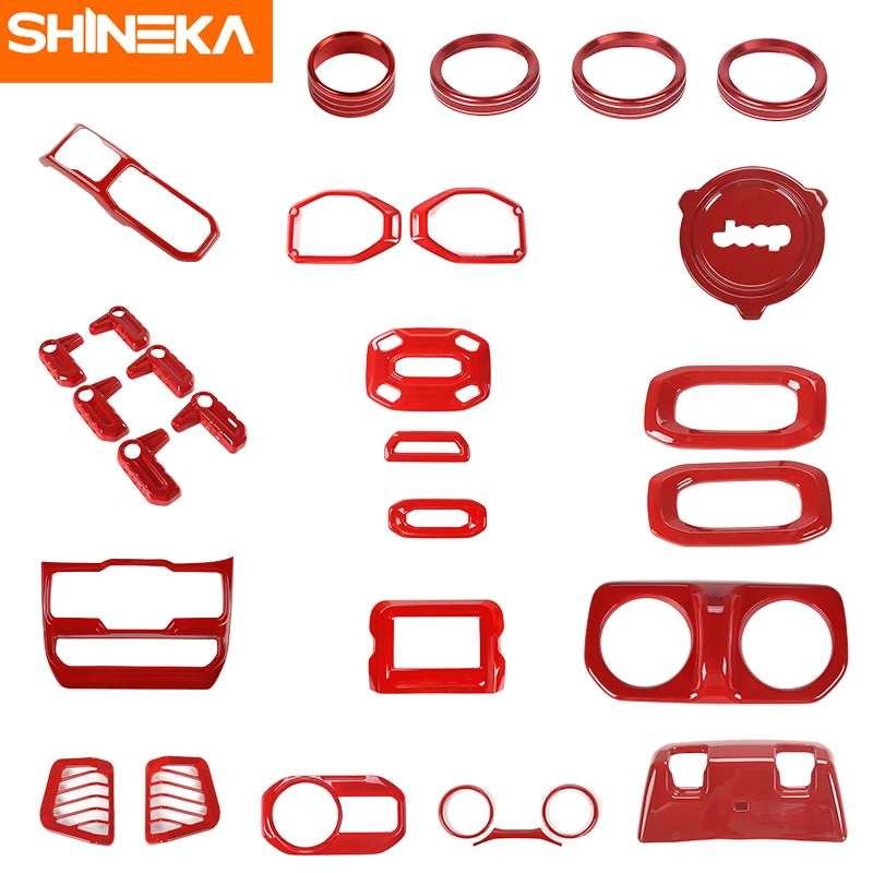 Комплект молдингов для салона автомобиля SHINEKA комплект наклеек из красного