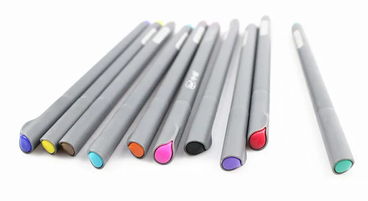 10 цветов extreme fine Liner гелевая ручка мультфильм рисунок эскиз ручки 0.38 мм микрон СИБ Скрапбукинг канцелярские школьные принадлежности fb954