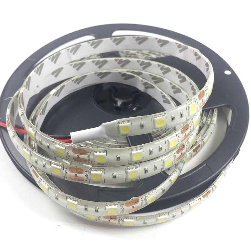 200m/lot LED Strip 5050 DC12V 60LEDs/m Flexible LED Light RGB 5050 LED Strip 300LEDs 5m/Roll