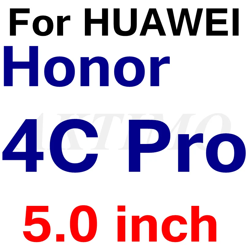 4C Pro 9H 0,26 мм закаленное стекло для HUAWEI Honor 5A 5C 5X 4X Y5 II CUN-U29 Nova Young P8 P9 P10 Lite защитная пленка Sklo чехол - Цвет: 4C Pro