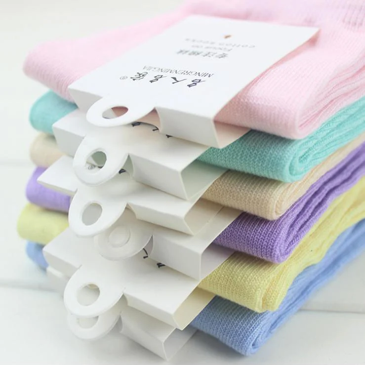 Носки женские короткие однотонные карамельных цветов на весну/Осень/зиму