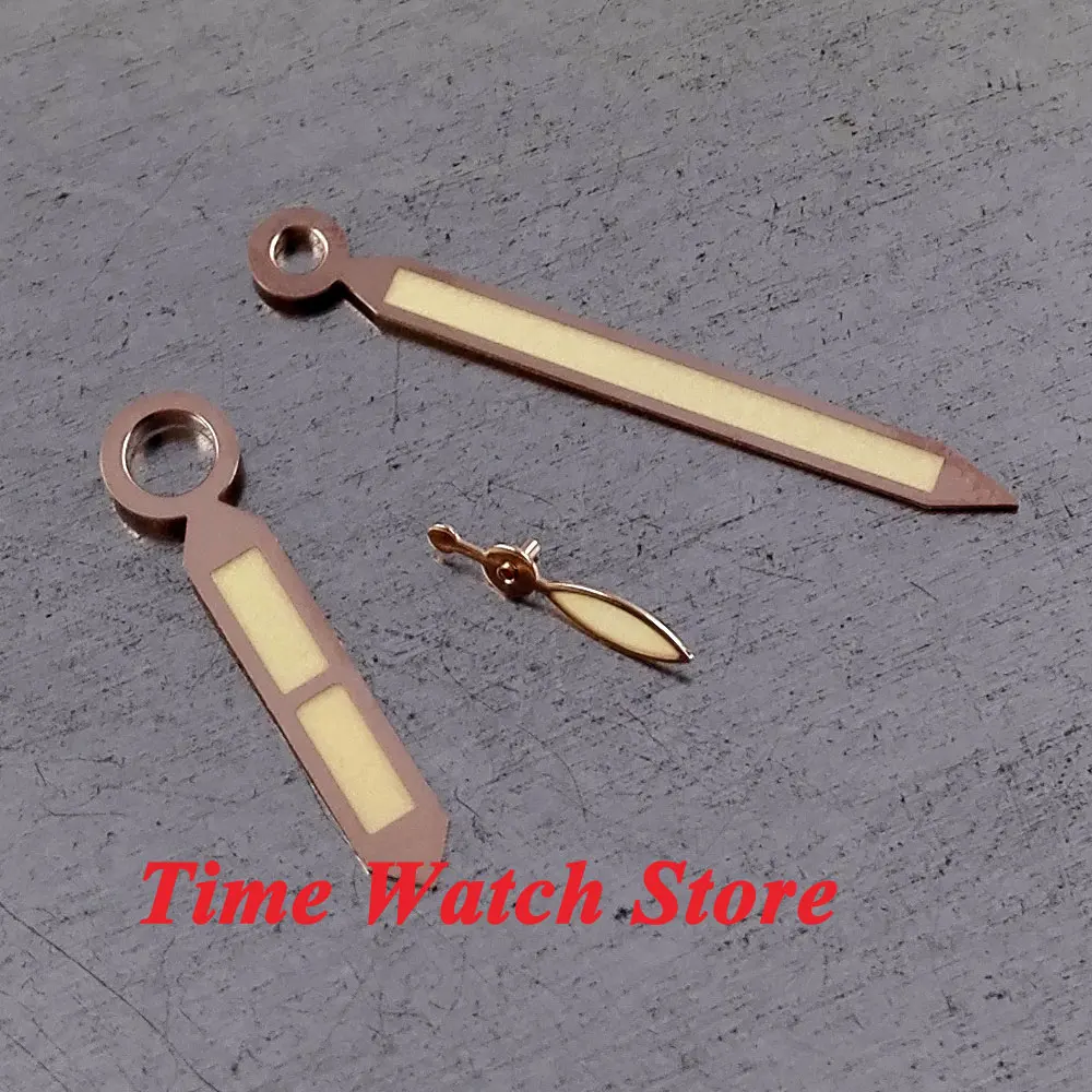 Светящиеся часы золотого и оранжевого цвета подходит для 6497 6498 ST36