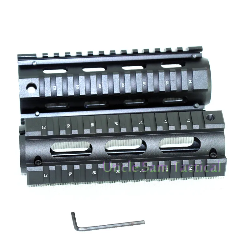 6 7 дюймов тактический AR 15 M4 Handguard карабин рис Quad Rail 2 шт. Drop In с креплением для