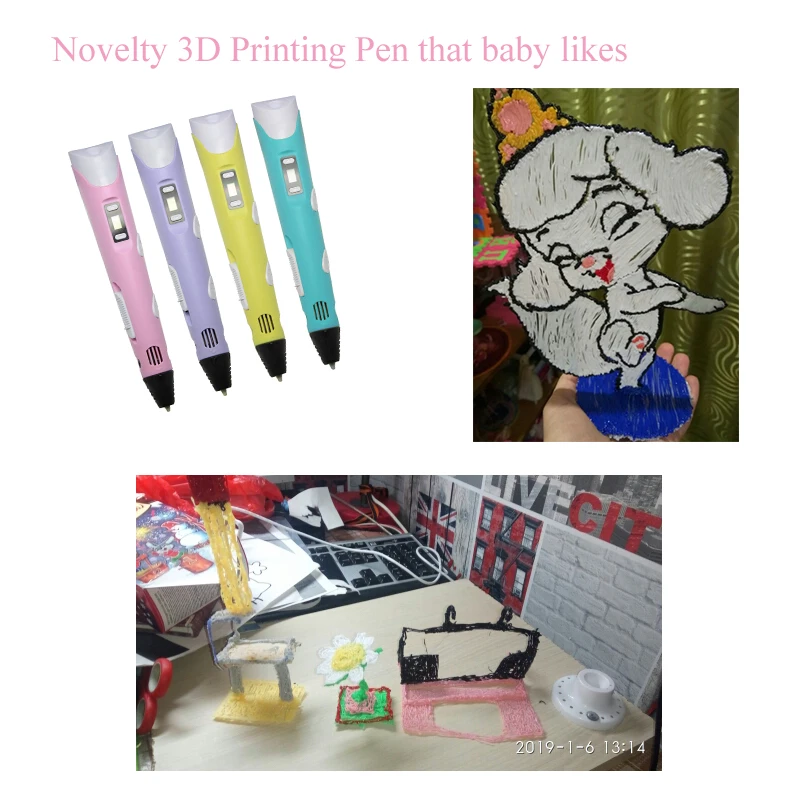 3D Ручка обучающий креативный набор игрушек для детей пластик Рисование