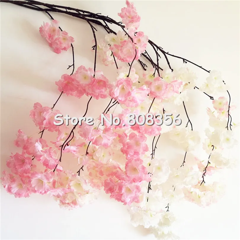 Искусственные декоративные цветы вишни 10p 130 см|cherry flower|flower flowerartificial sakura |