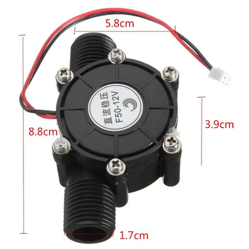 Новинка 2017 10 Вт Турбинный генератор для воды микро гидроэлектрический DIY LED Power DC