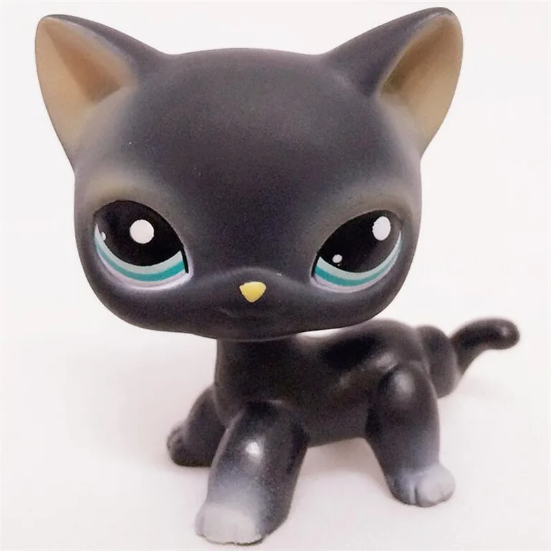 11 Pet Shop Lps игрушки стоят короткой шерсти кошки собаки колли таксы спаниеля Great Dane НАСТОЯЩИЕ Оригинальные фигурки животных - Цвет: 11