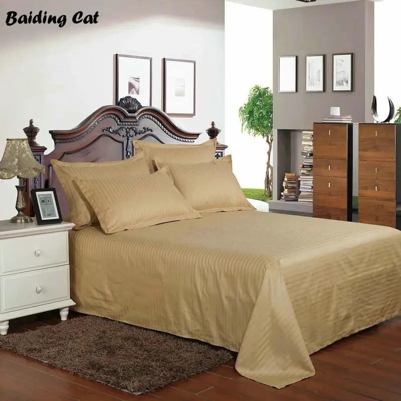 Высокое качество 5 звездочный отель плоский лист 100% сатин хлопок цвета зеленого