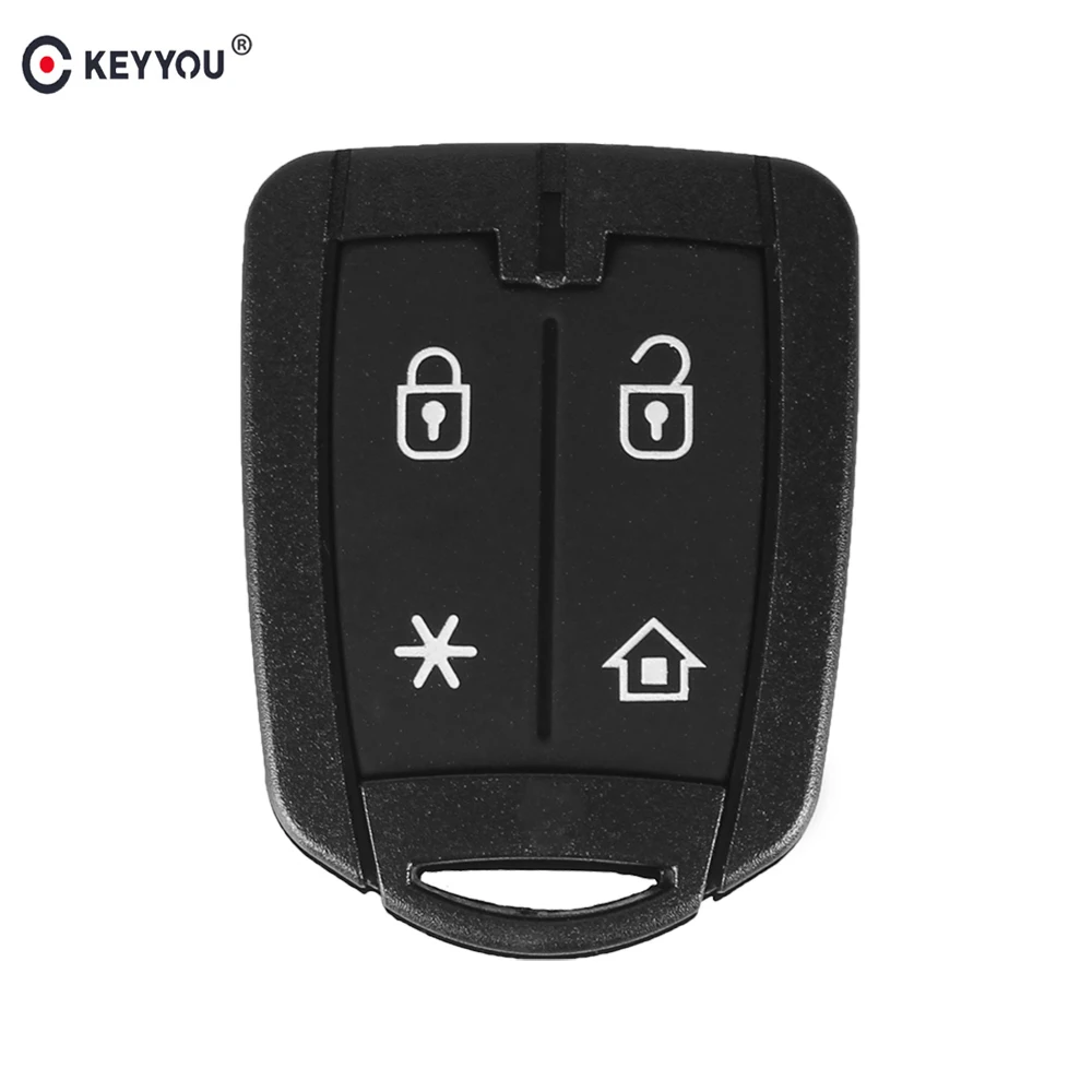 

KEYYOU New Replacement Car Key Shell For Brazil Positron Alarm 4 Button Remote Control Key Cover Case Auto Parts