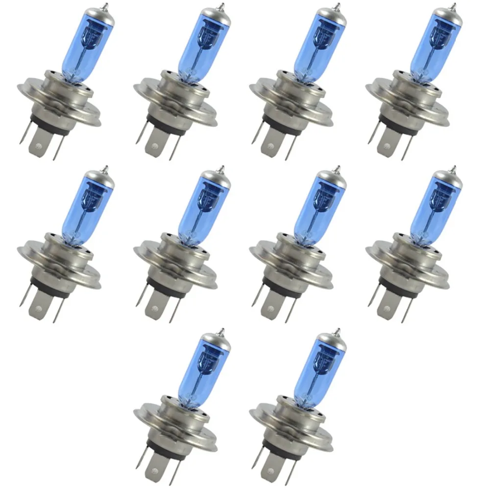 Safego 10 шт H4 ксеноновая галогеновая лампа для автомобильных фар 4300k 12V 55W 60w h4
