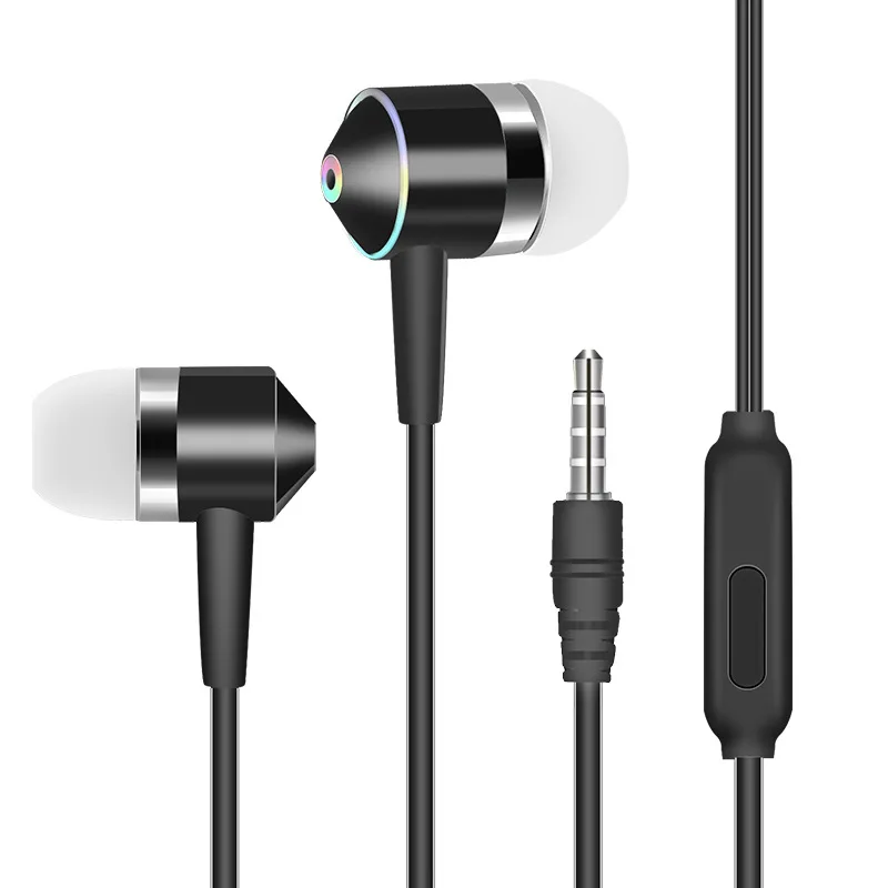 Colourful Candy All Compatible Universal Wired 3.5mm Earphone With Microphone Mic For iphone Samsung Huawei Xiaomi Mp3 Headset |