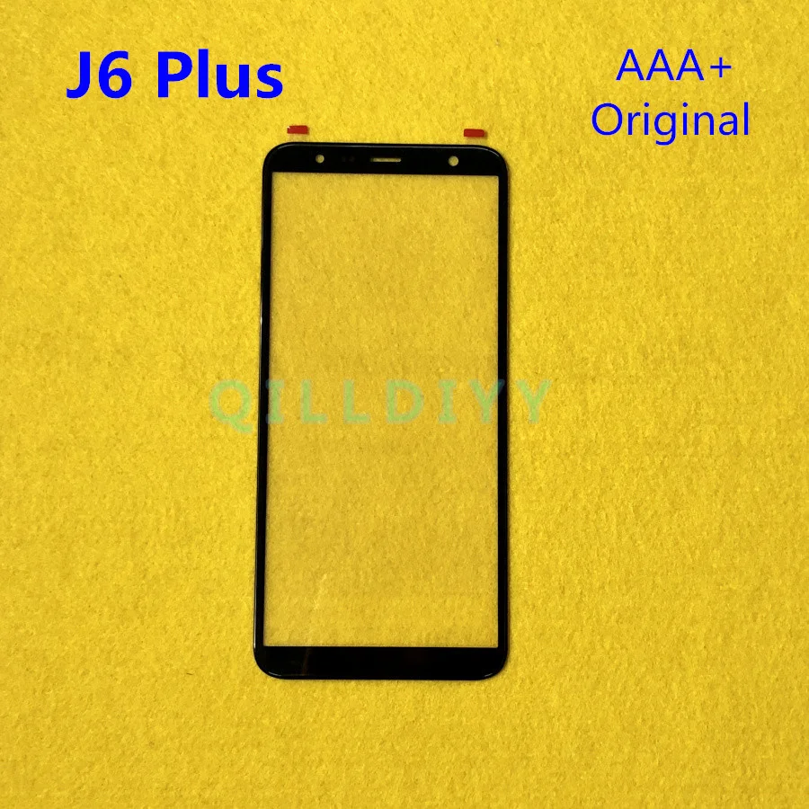 Внешний ЖК-дисплей спереди Экран Стекло крышка объектива Замена для samsung Galaxy J6 плюс J6+ J610 J610F Сенсорный экран