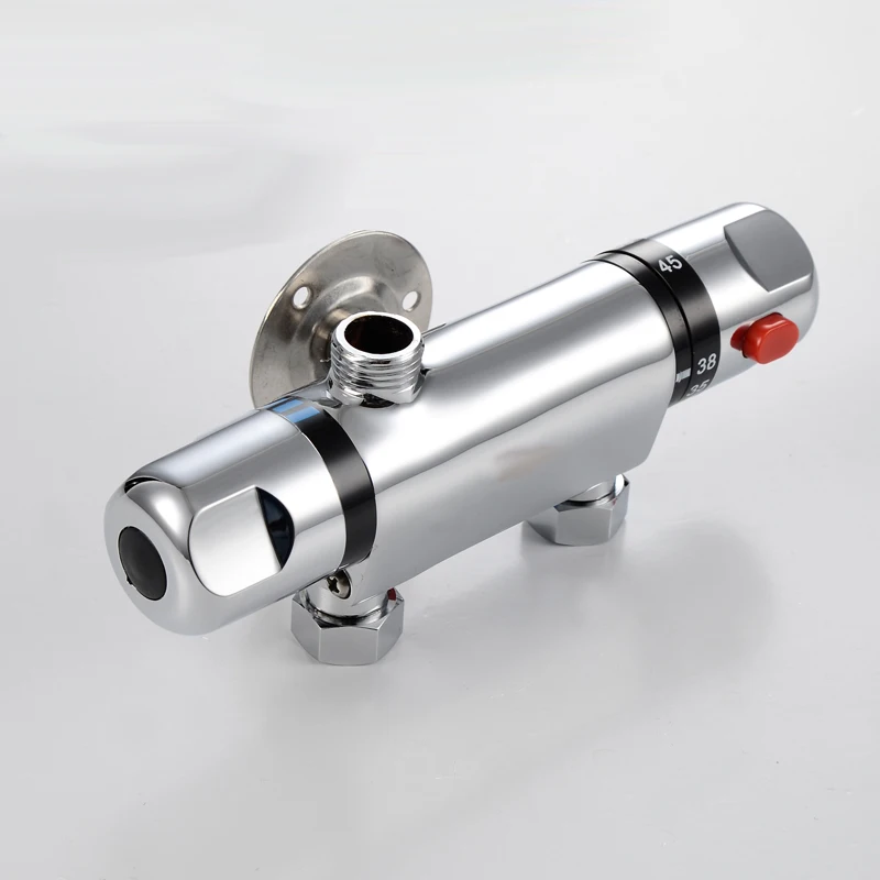 BaiDaiMoDeng полированный латунный смеситель для душа с термостатом набор труб