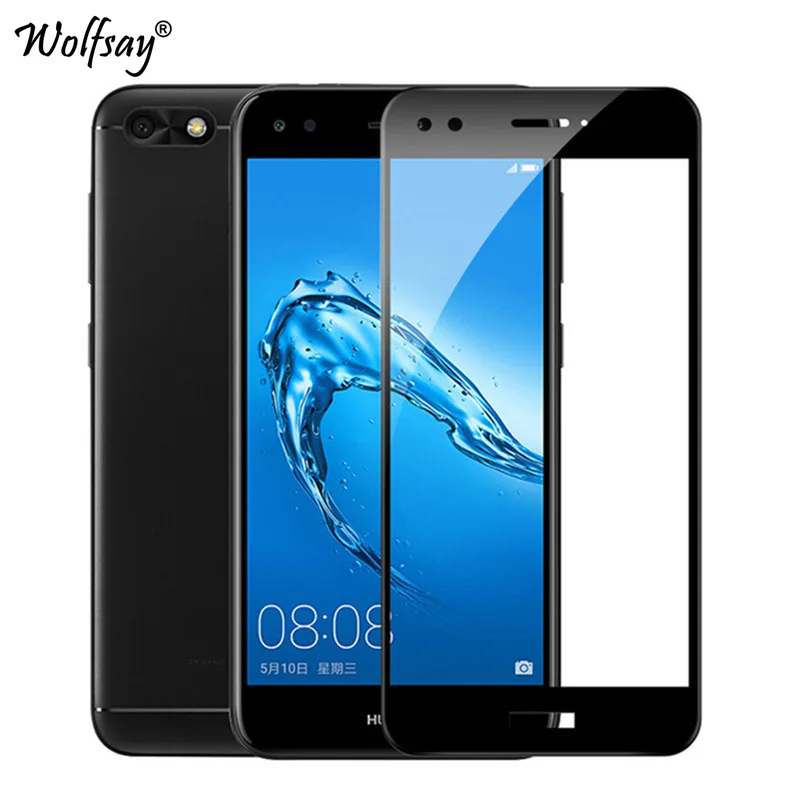 

Curved Full Cover Tempered Glass sFor Huawei P9 Lite Mini Screen Protector For Huawei P9 Lite Mini Glass For Huawei Y6 Pro 2017