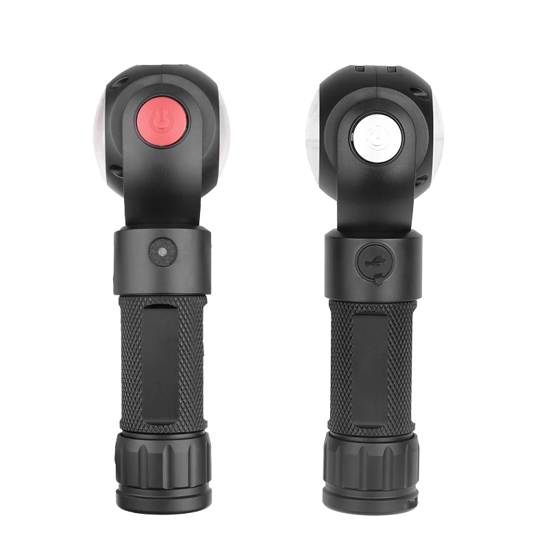 Фонарик XANES 1315 T6 + COB 7 режимов вращающаяся на 360 ° головка магнитный фонарь с