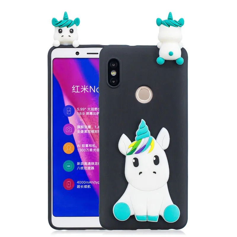 Мягкий чехол из ТПУ с 3D рисунком панды и единорога для Xiaomi Mi 9T A1 A2 Lite Redmi Note 7 6 5 Pro 4 4X