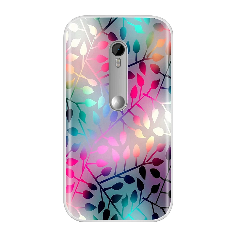 Чехол для Moto G3 Мягкий Силиконовый ТПУ Модный Рисунок накладка на заднюю панель