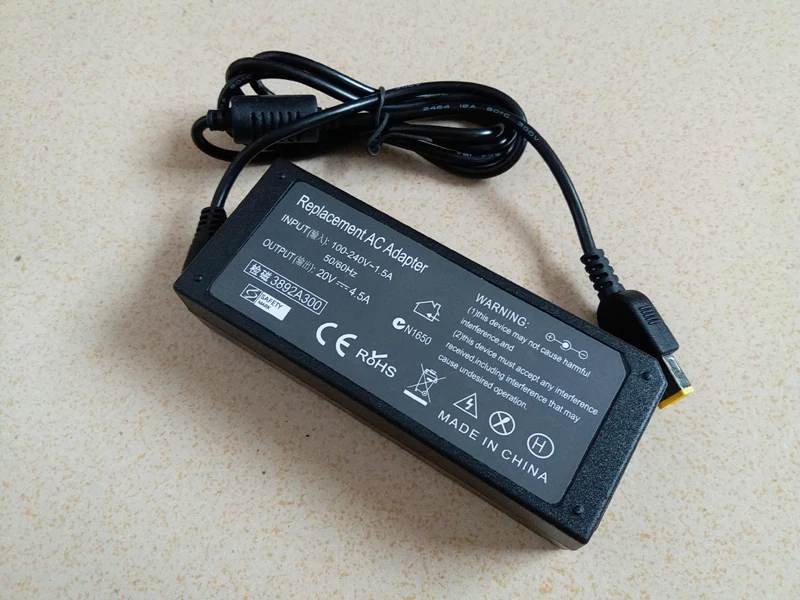 90 Вт 20 в 4.5A AC адаптер питания зарядное устройство для Lenovo Thinkpad L440 L450 L540 X1 Carbon Touch