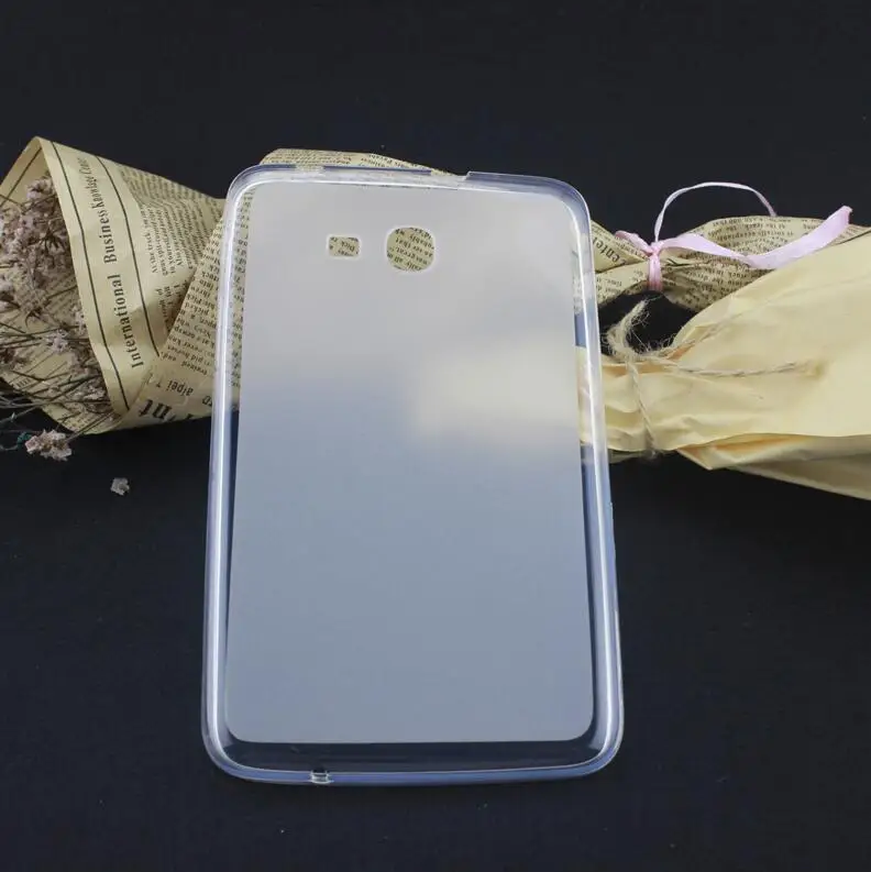 transparent tpu case Чехол из искусственной кожи для samsung Galaxy Tab E Lite 7,0 SM-T113 SM-T116 чехол-подставка для samsung Galaxy Tab 3 lite 7,0 SM-T110 SM-T111 - Цвет: transparent tpu case