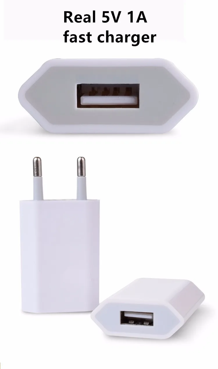 

Сетевое зарядное устройство для путешествий, 1 шт./партия, адаптер питания, USB, переменный ток, европейская вилка для Apple iPhone X, XS, MAX, MR 8, 7, 6, 6s, 5 5S...