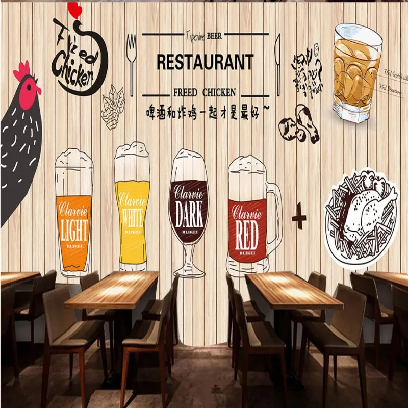 Обои 3d на заказ в европейском и американском стиле ручная роспись деревянное