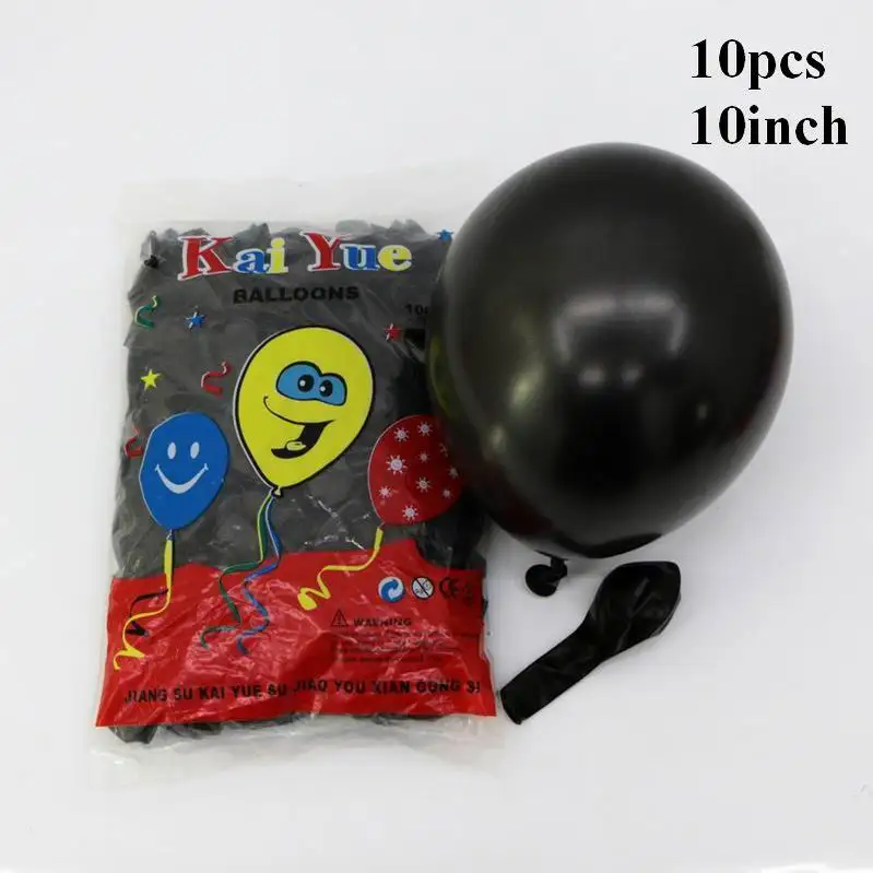 10inch black 8 шт с Микки Маусом и Минни Маус комплект Мышь шарик из фольги в форме baby shower вечерние писчая бумага globos детские игрушки для happy birthady вечерние украшения - Цвет: 10inch black