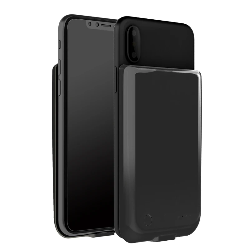 Чехол с зарядным устройством для iPhone X XR XS Max 5000 мАч внешний резервный аккумулятор