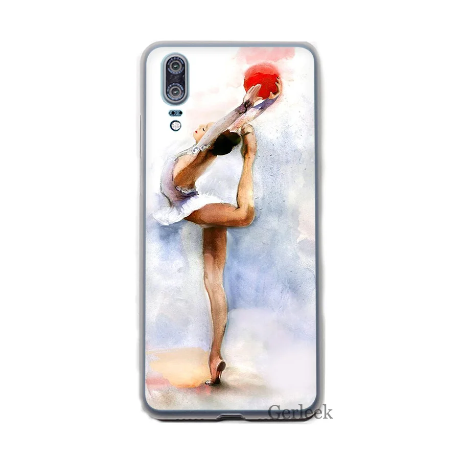 Чехол для телефона Love гимнастическая картина маслом Huawei P8 P9 P10 P20 Pro Lite 2015 2016 2017 P Smart