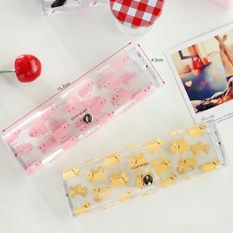 2018 очки футляр из пвх коробка прозрачные для чтения очков пластика близоруких