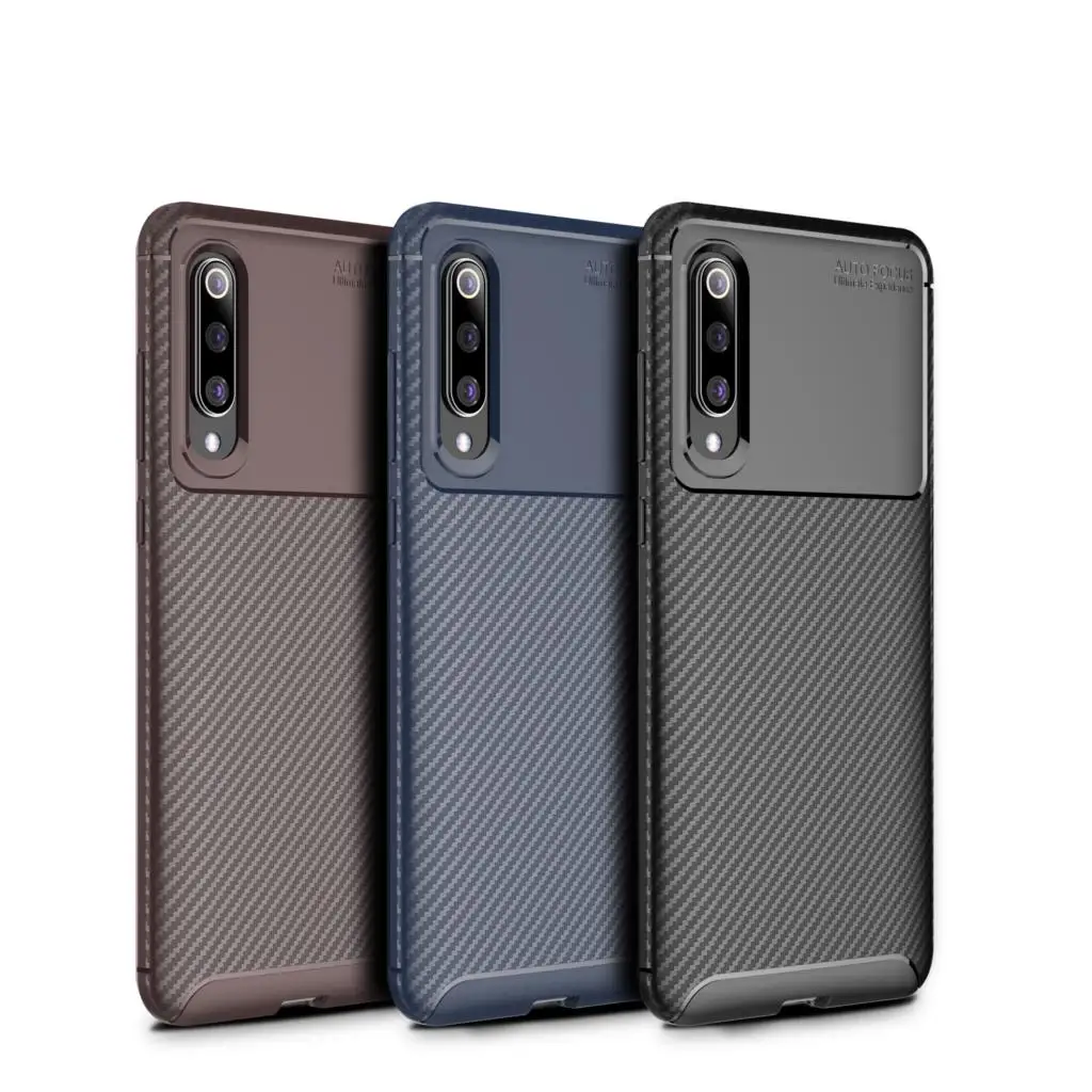 Чехол из углеродного волокна для телефона Xiaomi Redmi Mi Note 6 6A 6X 7 8 9 se explorer MAX MIX 3 5 Pocophone F1