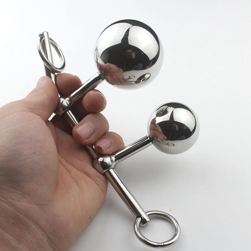 Женская Анальная Вагина BEEGER двойная шаровая пробка из стальной пояса целомудрия