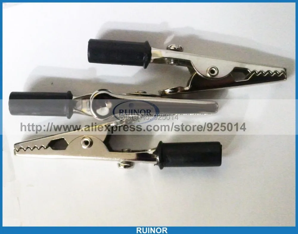 Пластиковый 55 мм тестовый крючок зажим крокодил с банановым гнездом печатная