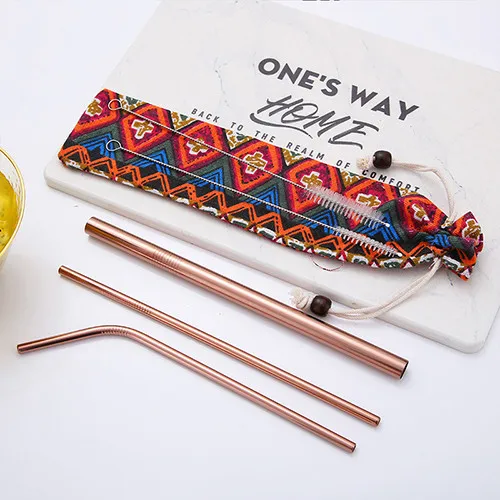 Colorful Reusable Stainless Steel Drinking Straws Spoon Tea Filter Coffee Beer Carbonator Stirring Tools Drinkware Accessories - Цвет: D8  Straw