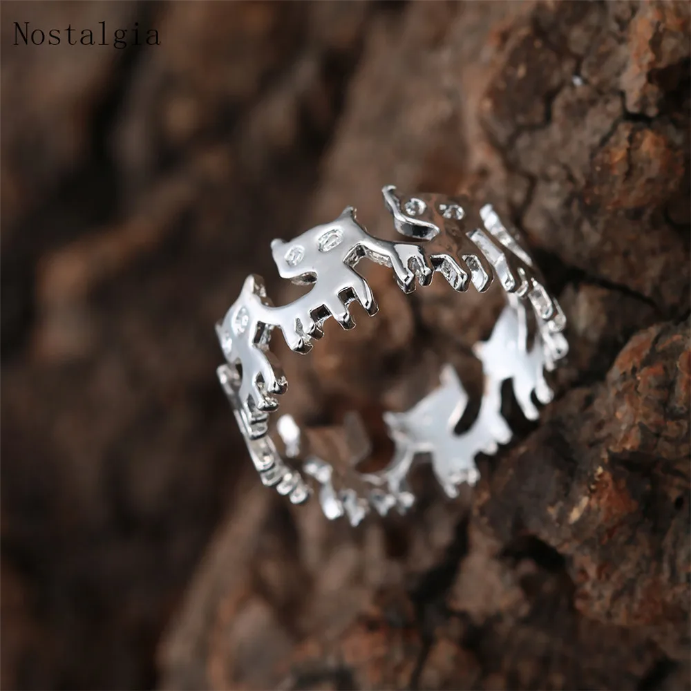 Ностальгия животное кошка кольцо ювелирные изделия Anello Uomo женские модные
