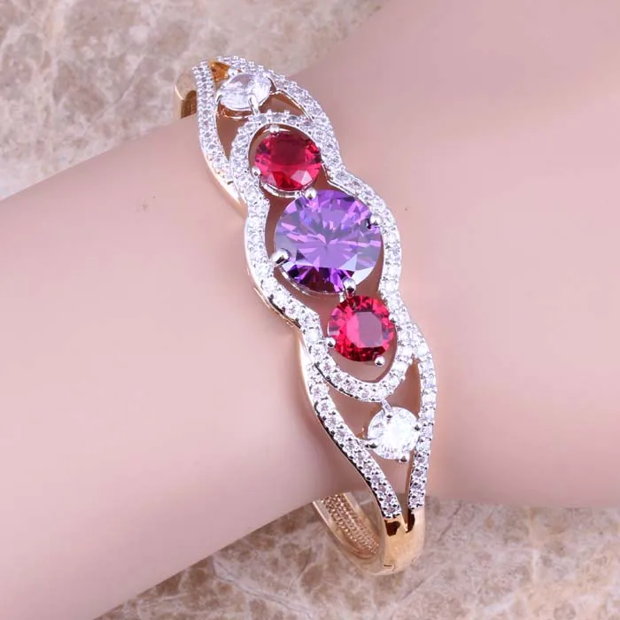 Неповторимый разноцветный многоцветный фиолетовый кубический цирконий жёлтый