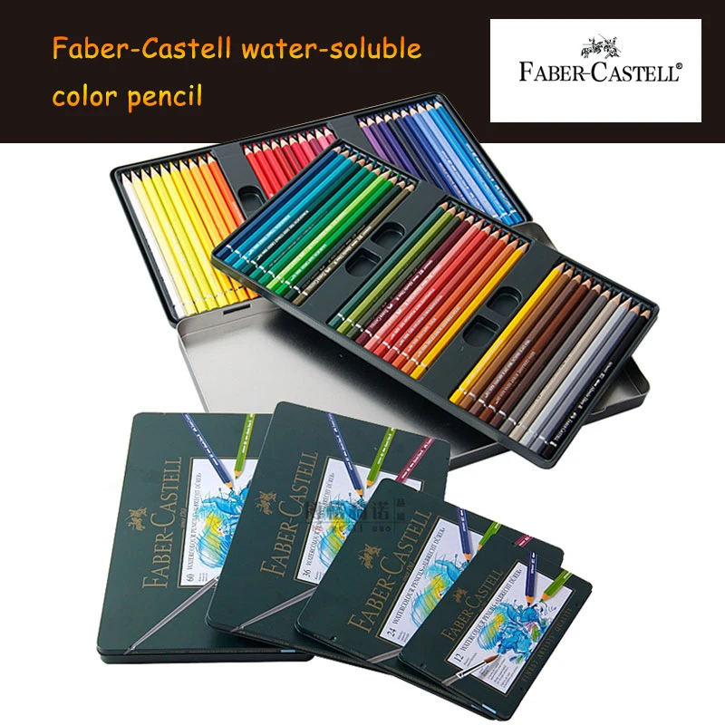 24/36 шт./компл. Faber Castell водорастворимый Цветные карандаши комплект зеленый