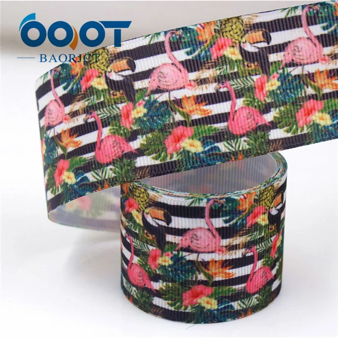 OOOT BAORJCT I-181106-149, 38 мм 10 ярдов мультфильм животных Ленты Термотрансферная печать grosgrain, подарочная упаковка своими руками материалы - Цвет: I-181106-153