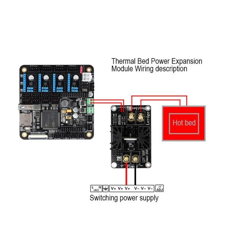 Add-on Heated Bed Power Expansion Module Hot bed High MOS Tube with Cable For Anet A8 A6 A2 Ramps 1.4 | Компьютеры и офис